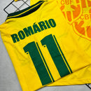 Camisa de Time Seleção Brasileira Amarela Retrô (Personalizada) Romário