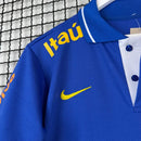 Camisa de Time Seleção Brasileira Polo Azul c/ Patrocínio