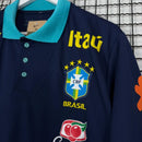 Camisa de Time Seleção Brasileira Viagem Polo Azul Marinho 2025