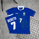 Camisa de Time Seleção Brasilera Azul Retrô 1994 (Bebeto 7)